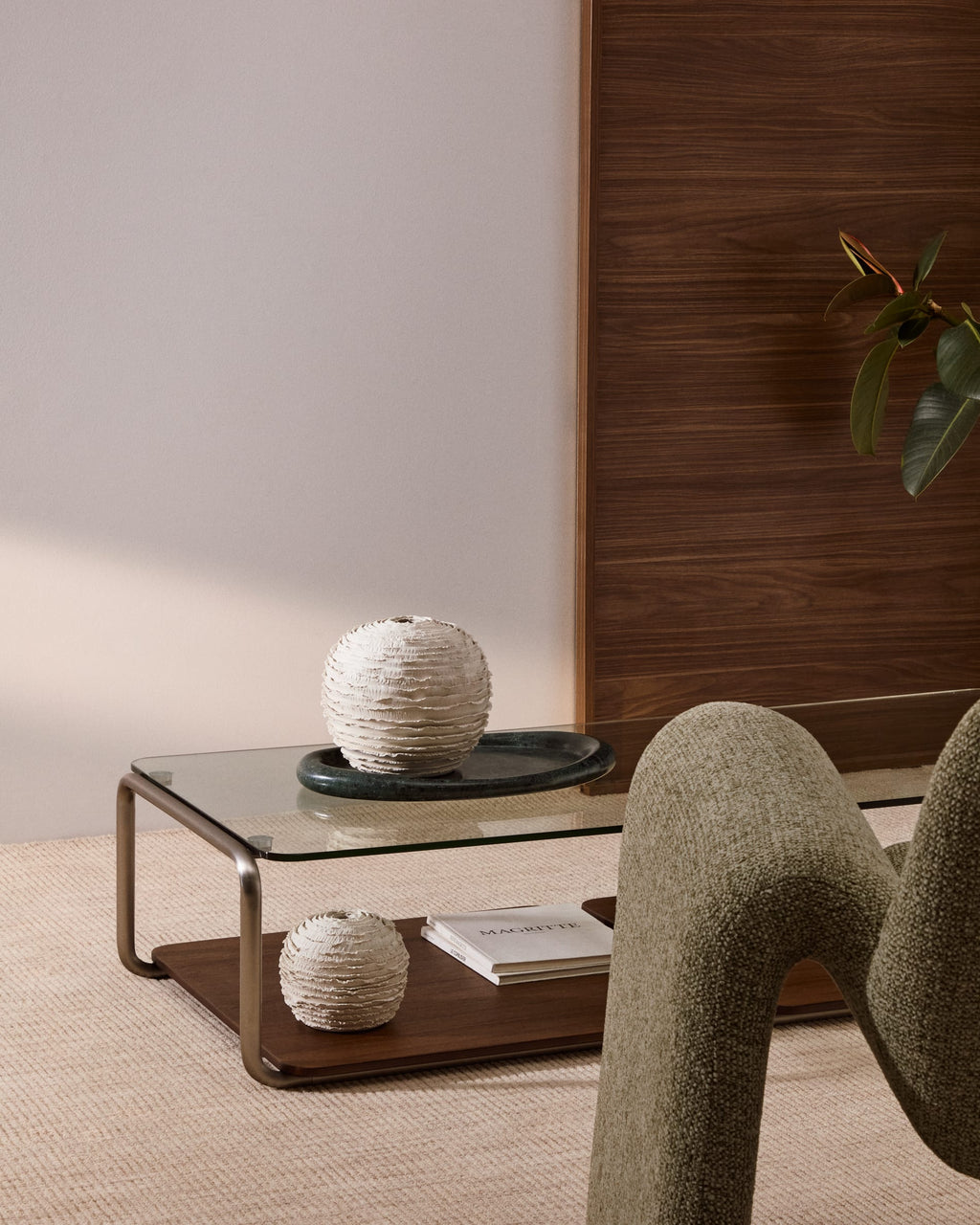 Japandi Vase Evania – Keramik, Beige, 21 cm – weitere Ansicht