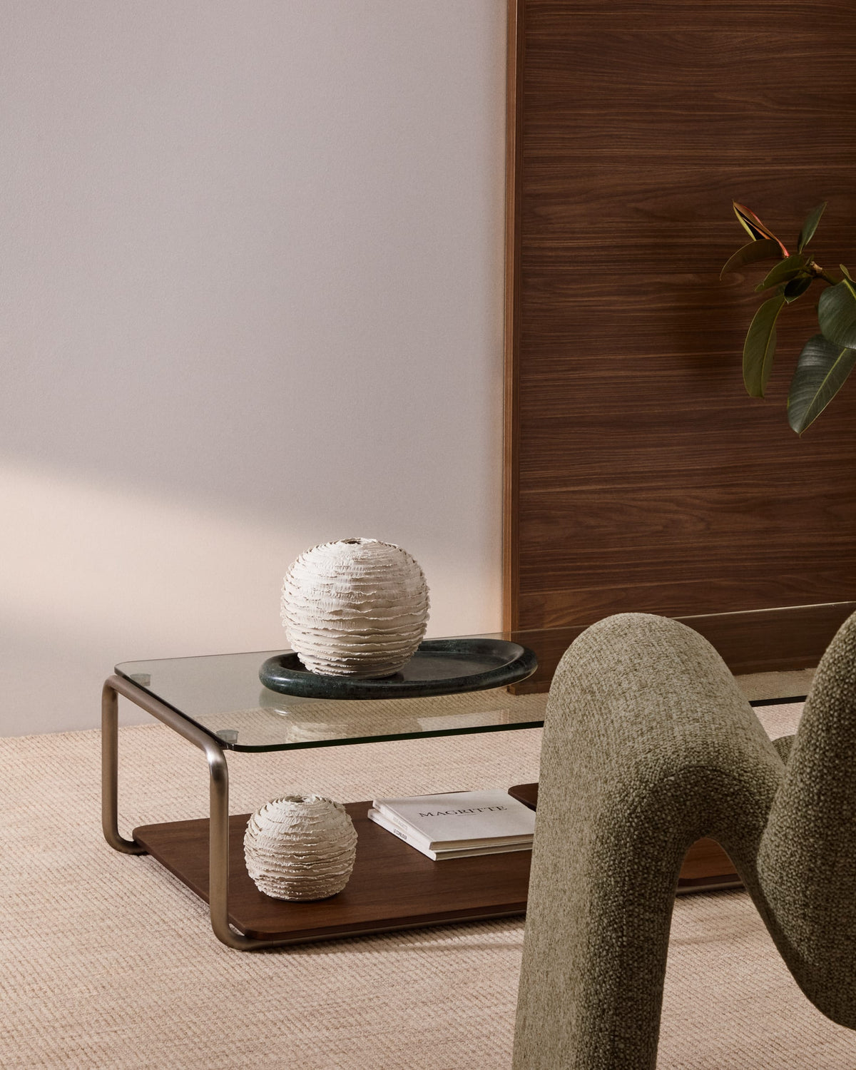 Japandi Vase Evania – Keramik, Beige, 21 cm – weitere Ansicht