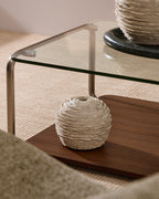 Japandi Vase Evania – Keramik, Beige, 15,5 cm – weitere Ansicht