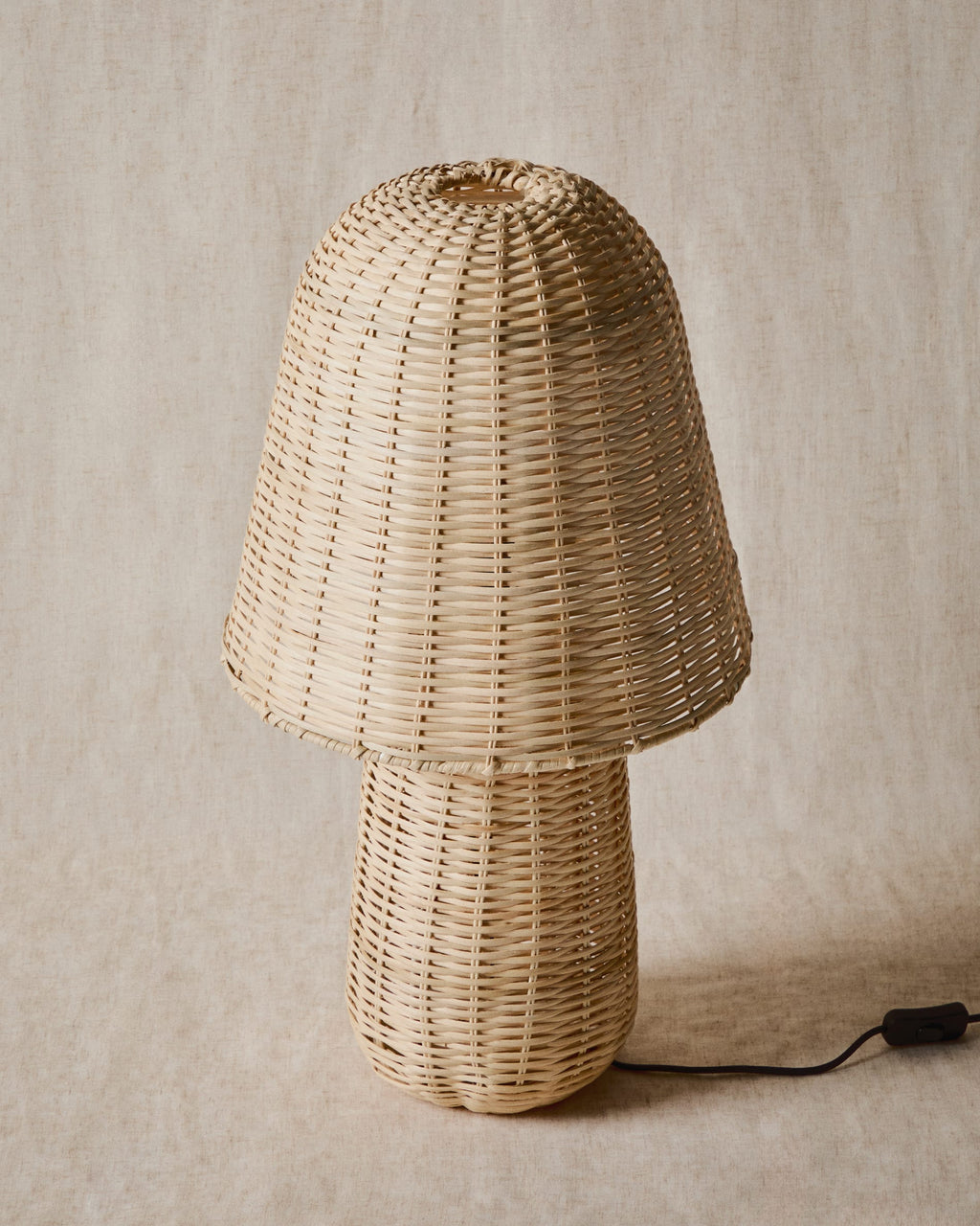 Japandi Tischlampe Neuda – Rattan, Natur – weitere Ansicht