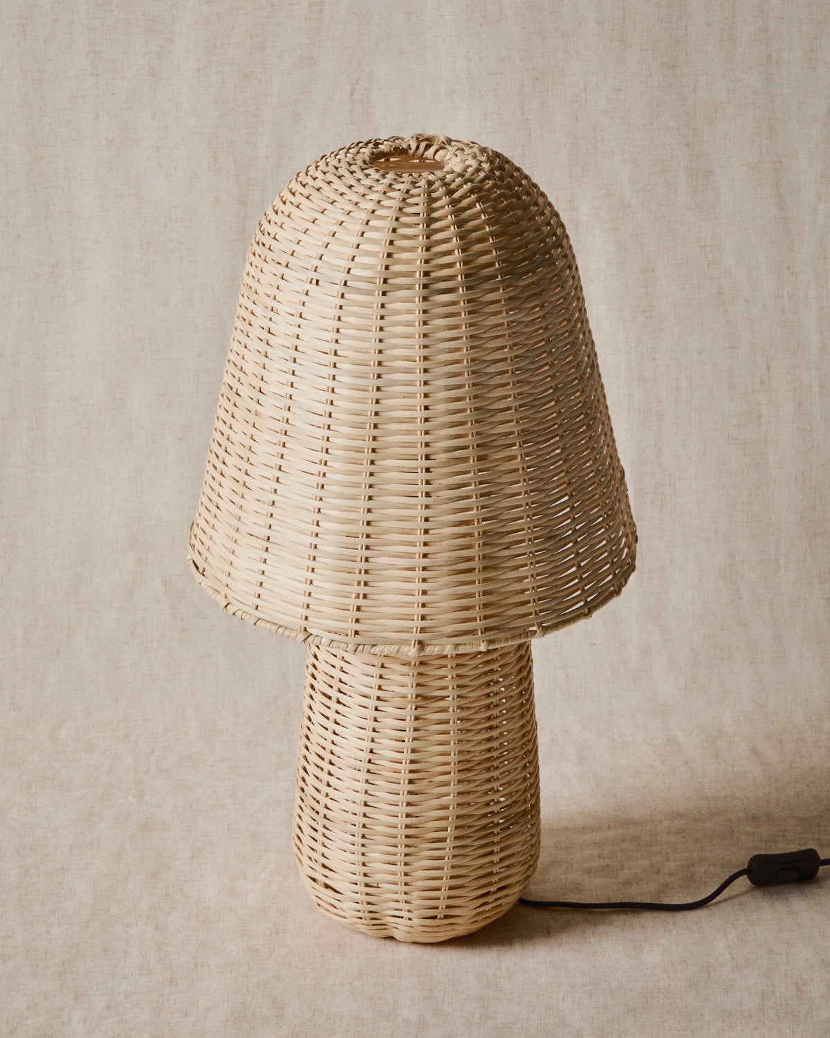 Japandi Tischlampe Neuda – Rattan, Natur – weitere Ansicht