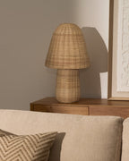 Japandi Tischlampe Neuda – Rattan, Natur – weitere Ansicht