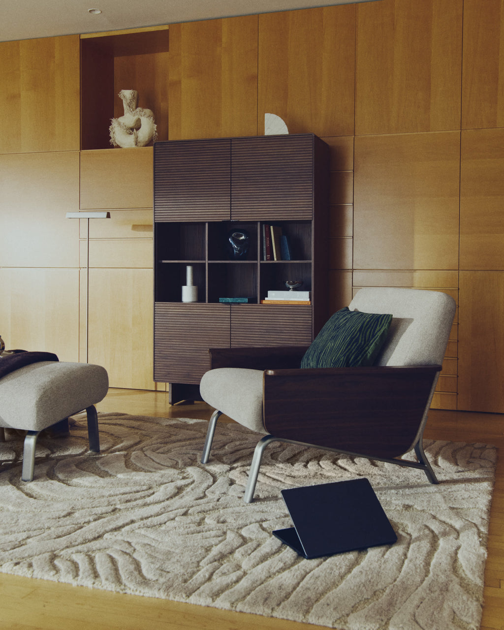 Japandi Teppich Tribet – Wolle, Beige, 200 × 300 cm – weitere Ansicht