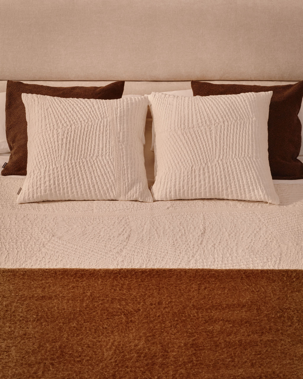 Japandi Kissenbezug Raylo – Baumwolle, Ecru, 50 × 50 cm – weitere Ansicht