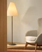 Japandi Stehlampe Navat – Metall, Braun – weitere Ansicht