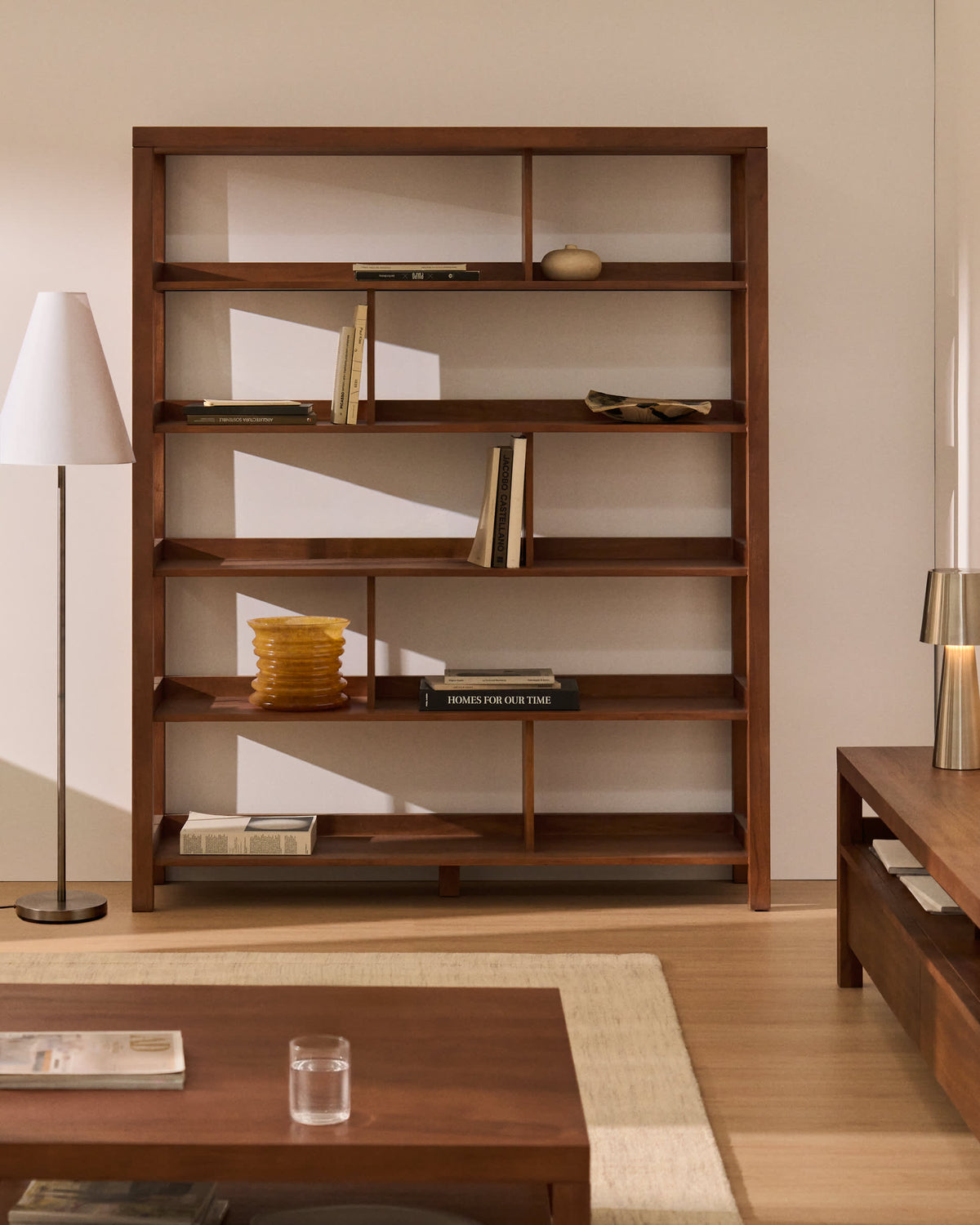 Japandi Regal Norani – Akazie, Braun, 150 × 185 cm – weitere Ansicht