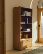 Japandi Regal Arelida – Eiche, Hellbraun, 90 × 185 cm – weitere Ansicht