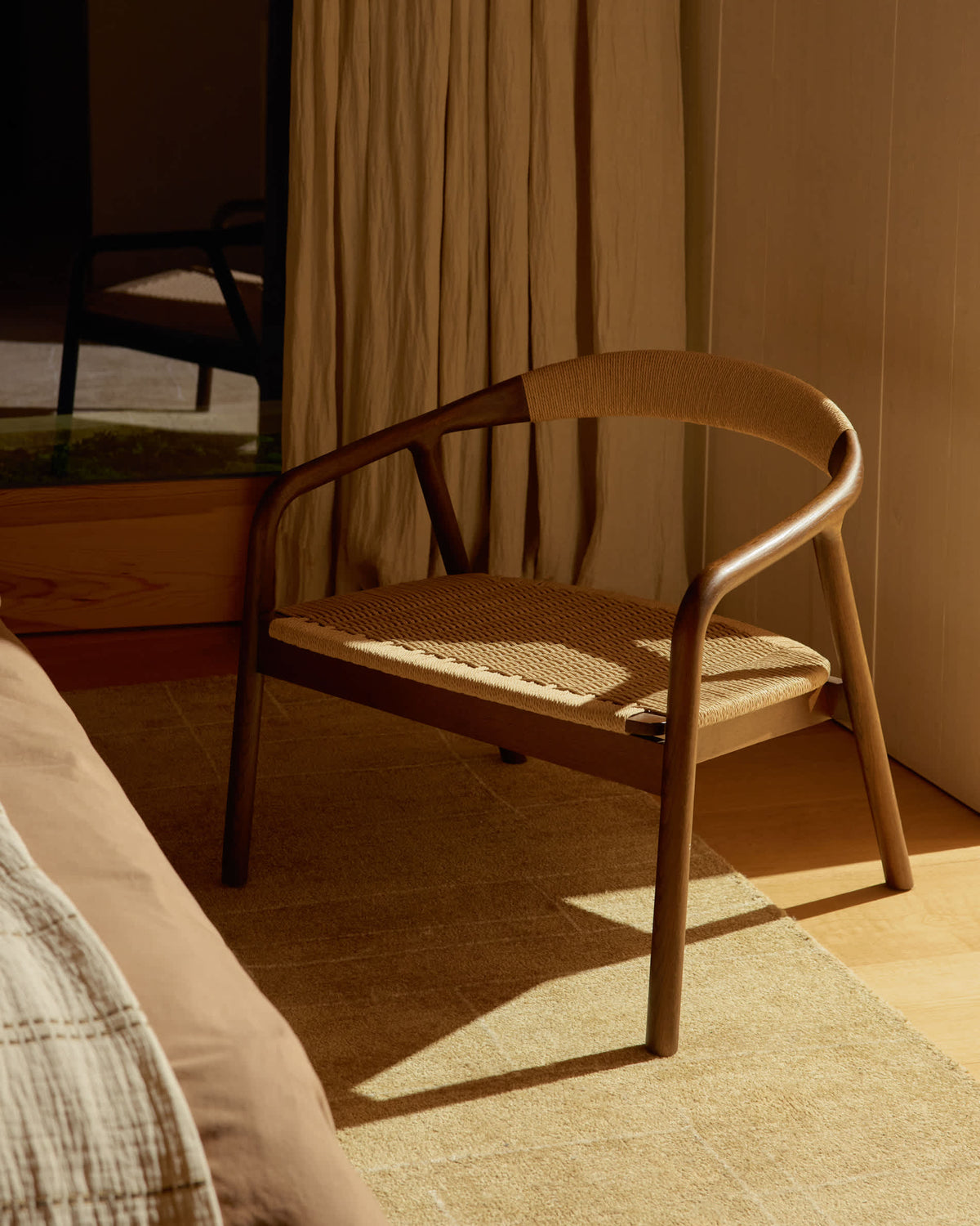 Japandi Teppich Eloda – Wolle, Senfgelb, 160 × 230 cm – weitere Ansicht