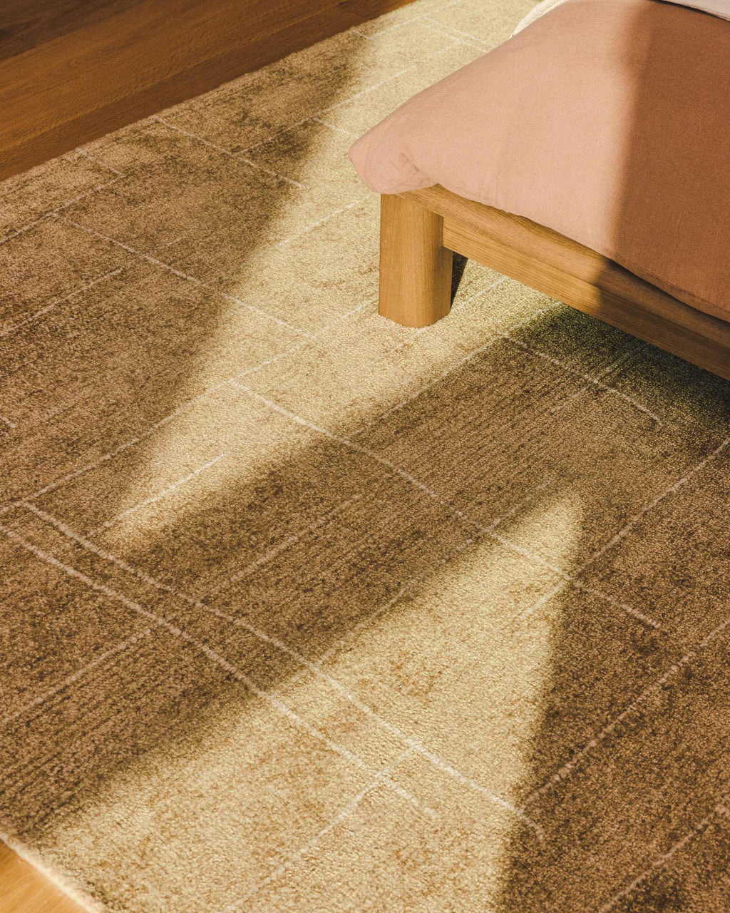 Japandi Teppich Eloda – Wolle, Senfgelb, 160 × 230 cm – weitere Ansicht