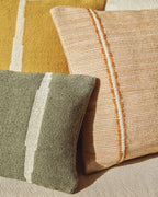 Japandi Kissenbezug Drati – Stoff, Orange, 45 × 45 cm – weitere Ansicht
