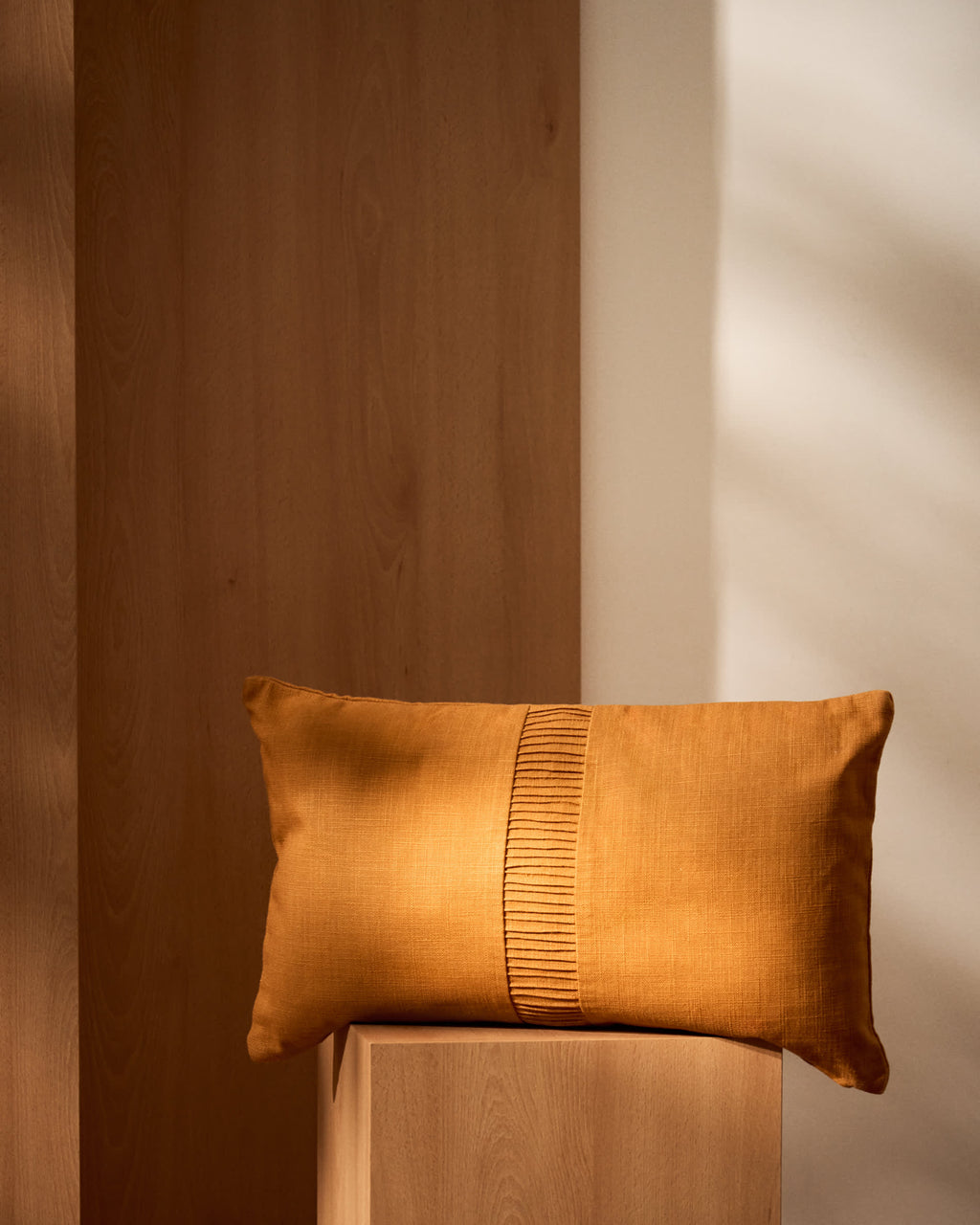 Japandi Kissenbezug Luadia – Baumwolle, Orange, 30 × 50 cm – weitere Ansicht