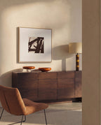 Japandi Highboard Norlen – Holzwerkstoff, Dunkelbraun, 194,5 × 78 cm – weitere Ansicht