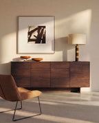 Japandi Highboard Norlen – Holzwerkstoff, Dunkelbraun, 194,5 × 78 cm – weitere Ansicht