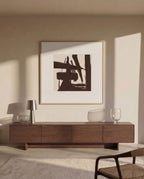 Japandi TV-Möbel Norlen – Holzwerkstoff, Dunkelbraun, 200 × 46 cm – weitere Ansicht
