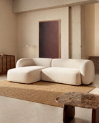 Japandi 3-Sitzer-Modulsofa Martina – Chaiselongue links, Ecru, 287 cm – weitere Ansicht
