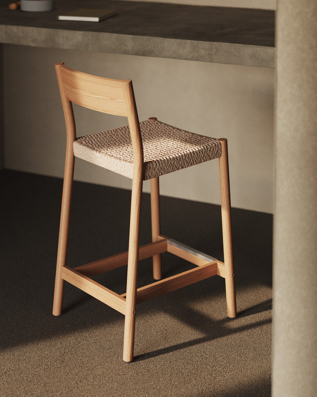 Japandi Barhocker Yalia – Eiche, Natur, 65 cm – weitere Ansicht