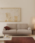 Japandi 2-Sitzer-Sofa Karin – Chenille, Beige, 210 cm – weitere Ansicht