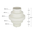 Japandi Vase Velia – Metall, Beige – weitere Ansicht