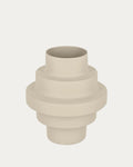Japandi Vase Velia – Metall, Beige – Produktansicht