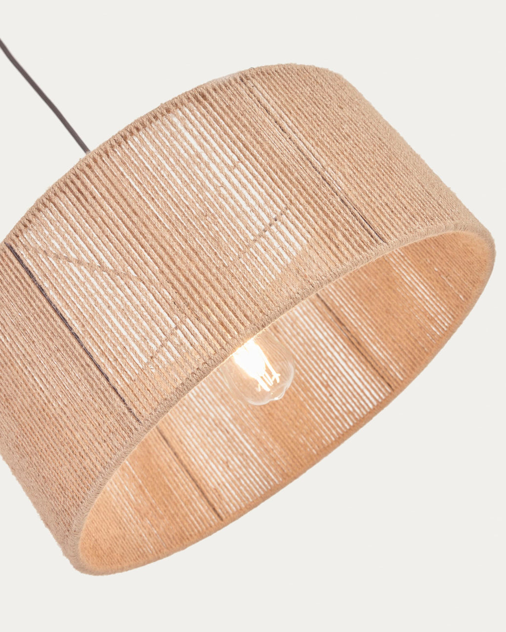 Japandi Lampenschirm Crista – Jute, Braun, Ø 47 cm – weitere Ansicht