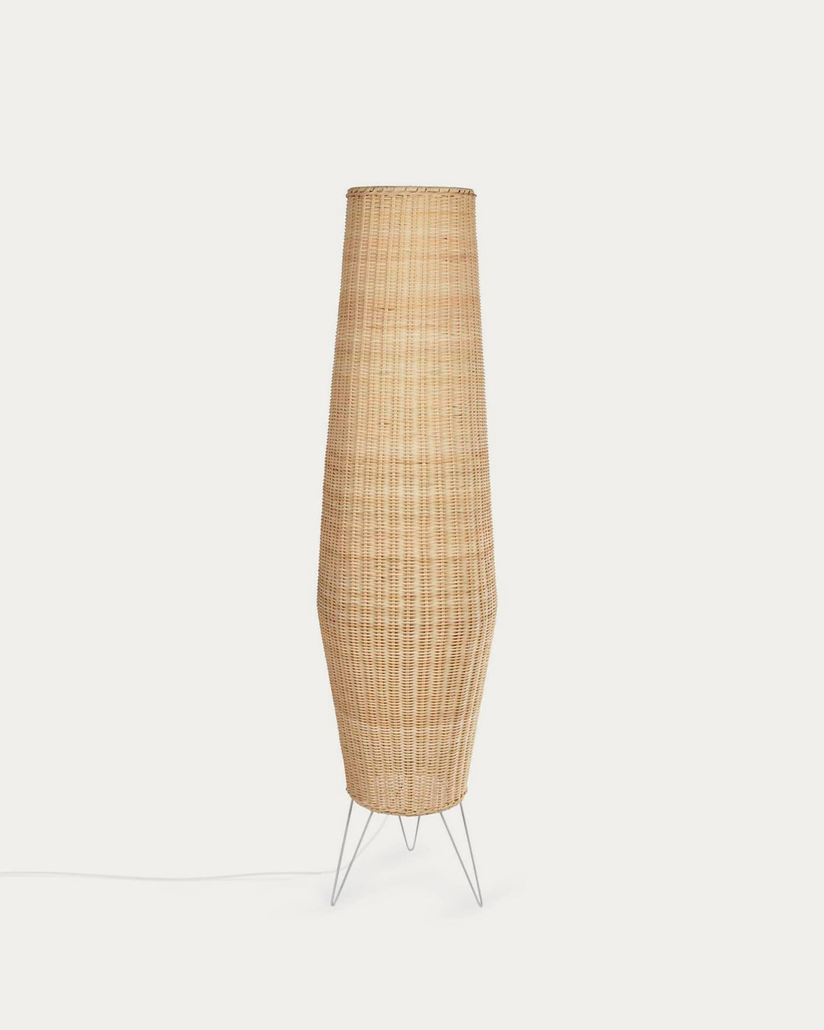 Japandi Stehlampe Kamaria – Rattan, Natur – Produktansicht