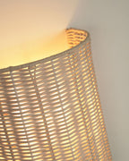 Japandi Wandleuchte Kimjit – Rattan, Natur – weitere Ansicht
