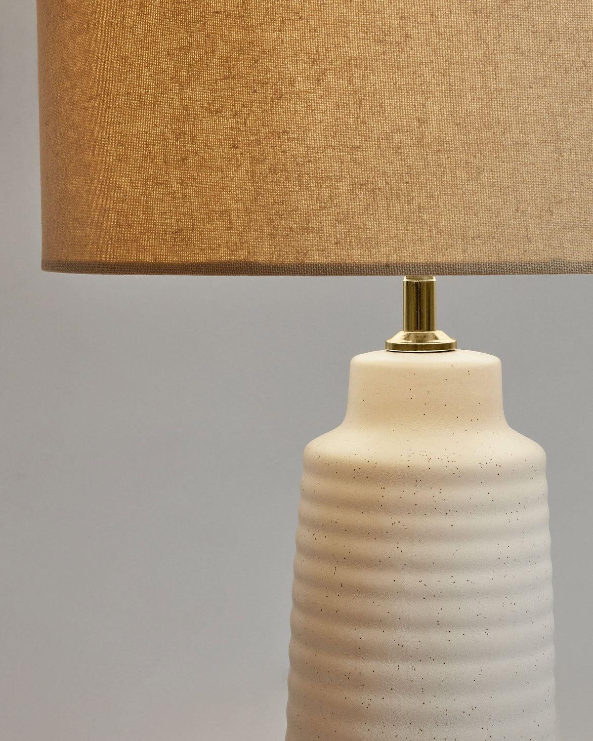 Japandi Tischlampe Mijal – Keramik, Weiß – weitere Ansicht