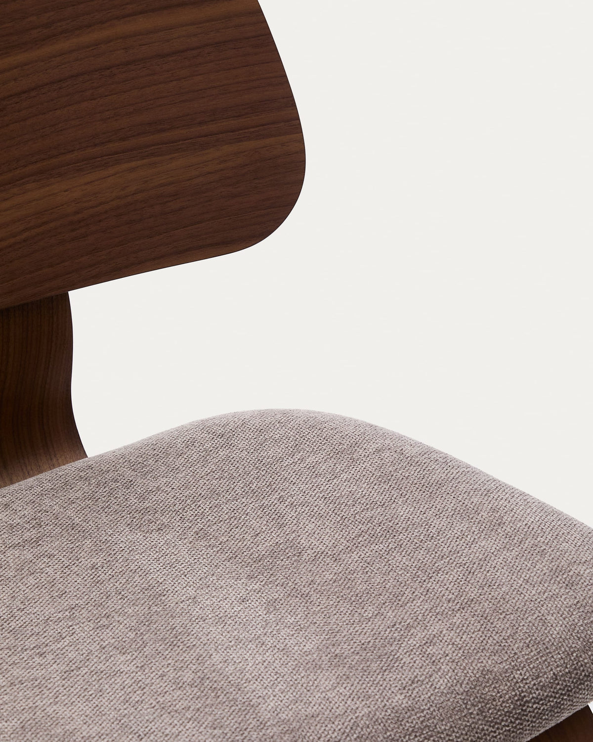 Japandi Stuhl Gena – Chenille, Beige – weitere Ansicht