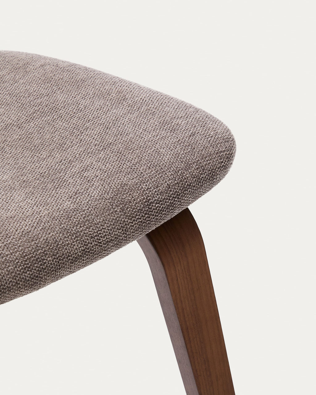 Japandi Stuhl Gena – Chenille, Beige – weitere Ansicht