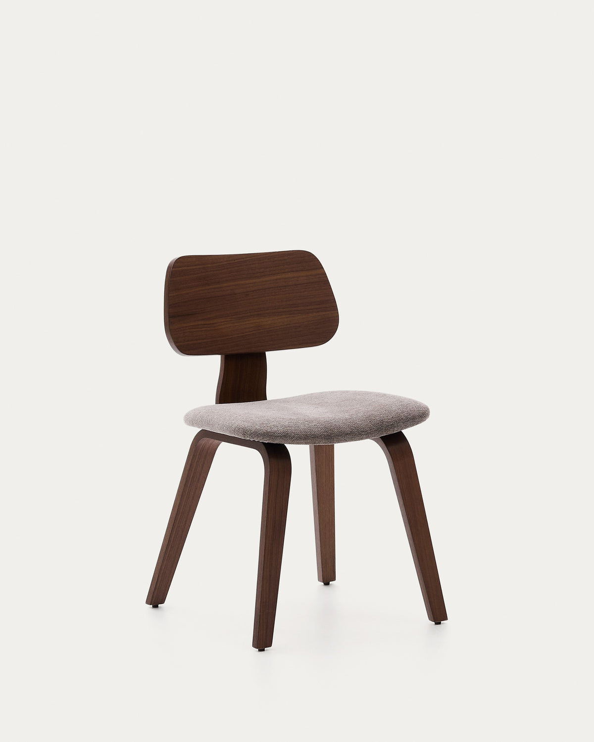 Japandi Stuhl Gena – Chenille, Beige – Produktansicht