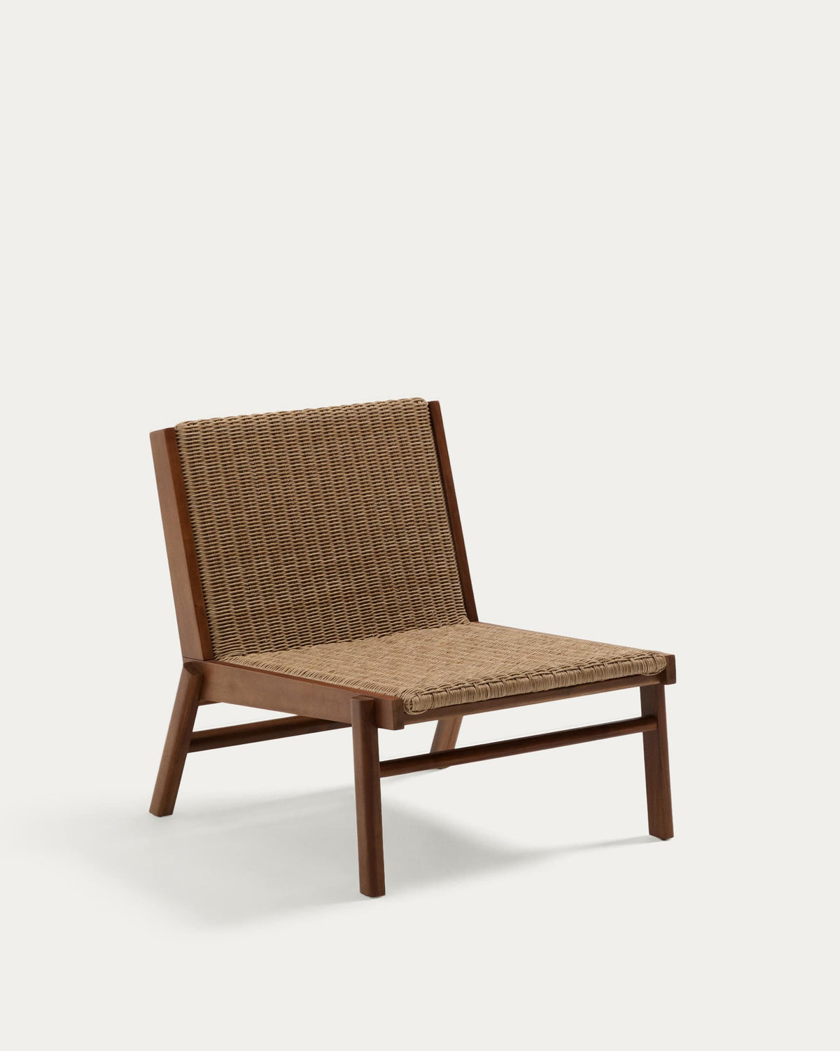 Japandi Sessel Itani – Teakholz, Braun – Produktansicht