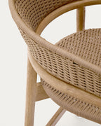 Japandi Hocker Arinella – Akazie, Natur, 65 cm – weitere Ansicht