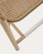 Japandi Hocker Arinella – Akazie, Natur, 65 cm – weitere Ansicht