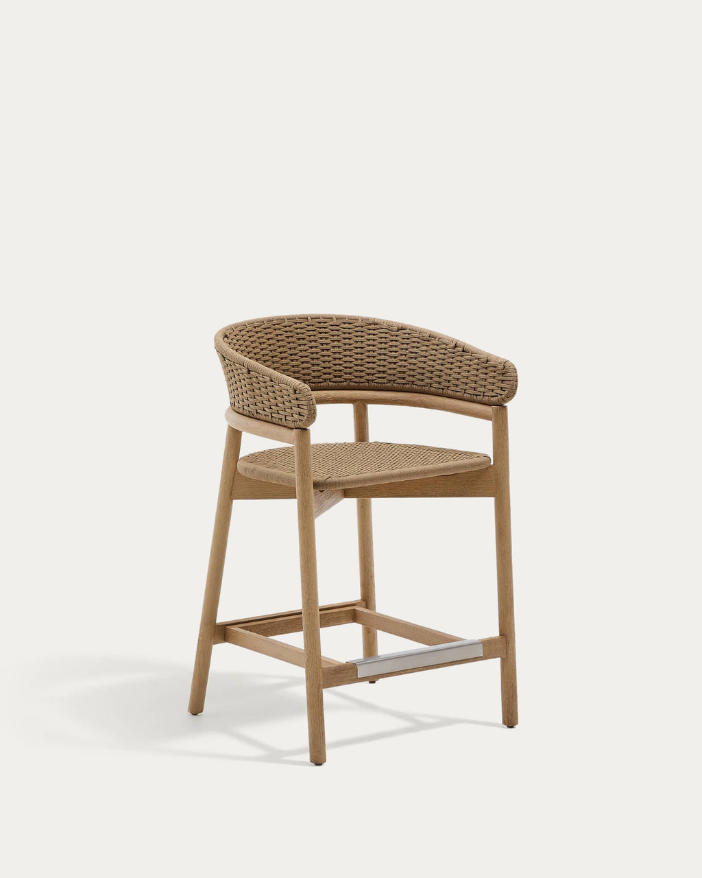 Japandi Hocker Arinella – Akazie, Natur, 65 cm – Produktansicht