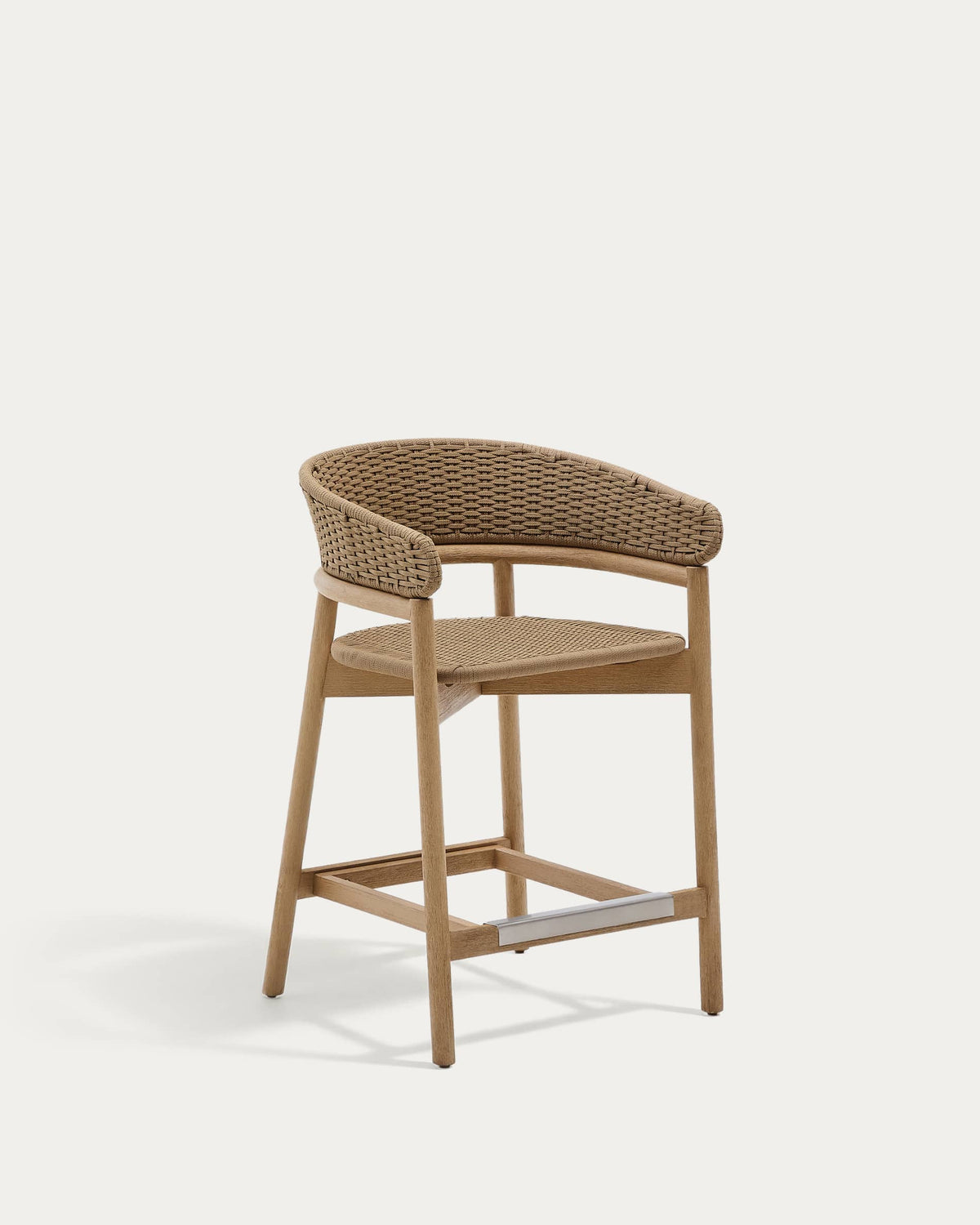 Japandi Hocker Arinella – Akazie, Natur, 65 cm – Produktansicht