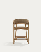 Japandi Hocker Arinella – Akazie, Natur, 65 cm – weitere Ansicht