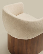 Japandi Stuhl Bosca – Nussbaum, Beige – weitere Ansicht