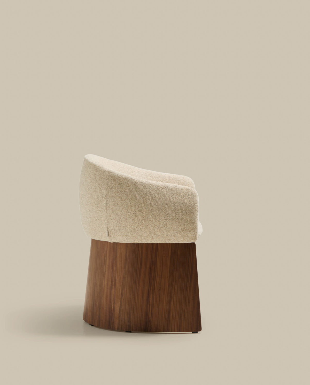 Japandi Stuhl Bosca – Nussbaum, Beige – weitere Ansicht