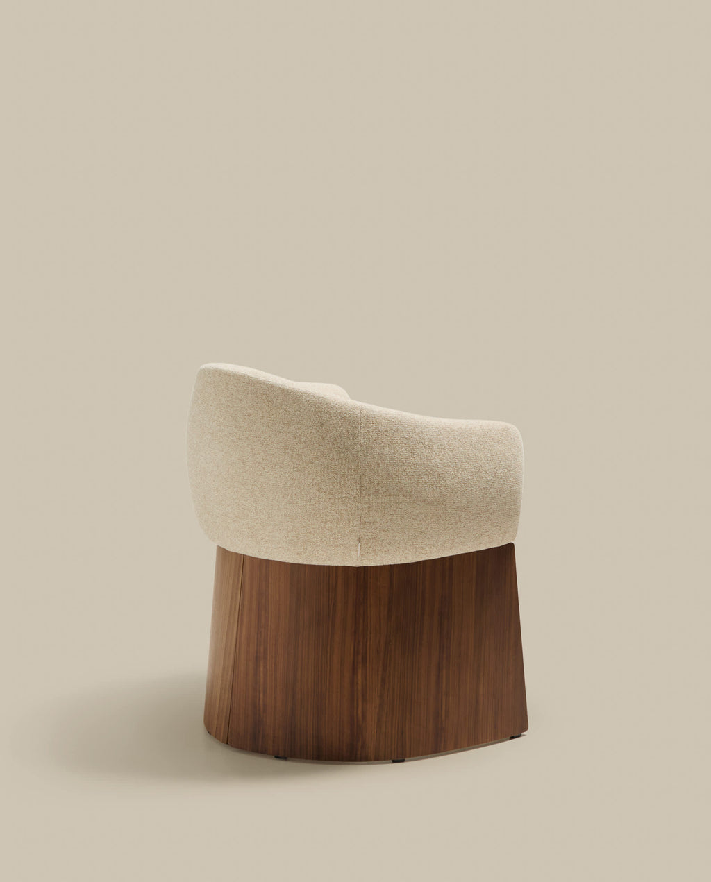 Japandi Stuhl Bosca – Nussbaum, Beige – weitere Ansicht