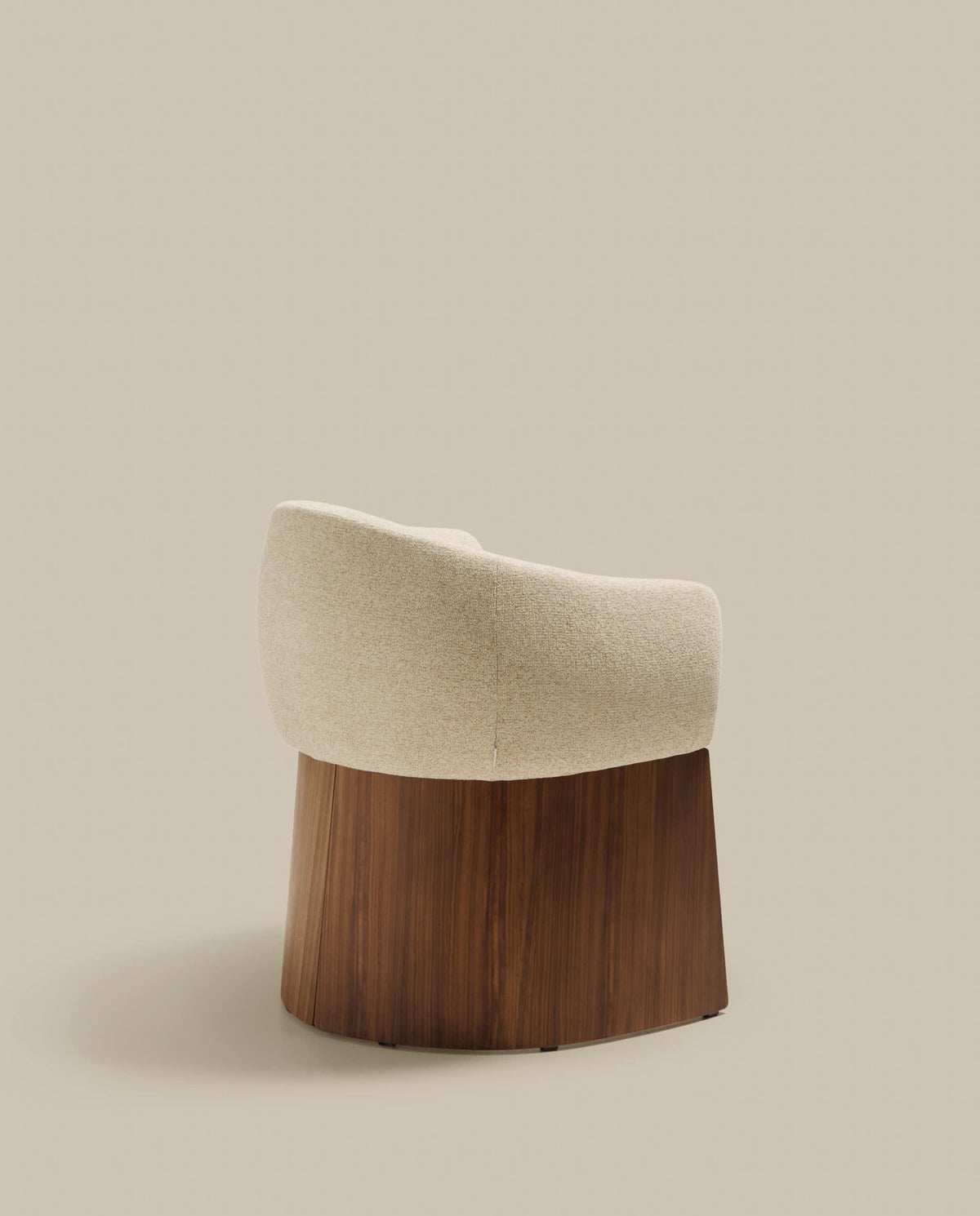 Japandi Stuhl Bosca – Nussbaum, Beige – weitere Ansicht