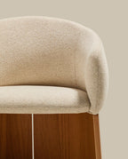 Japandi Stuhl Bosca – Eichenfurnier, Beige – weitere Ansicht