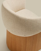 Japandi Stuhl Bosca – Eichenfurnier, Beige – weitere Ansicht