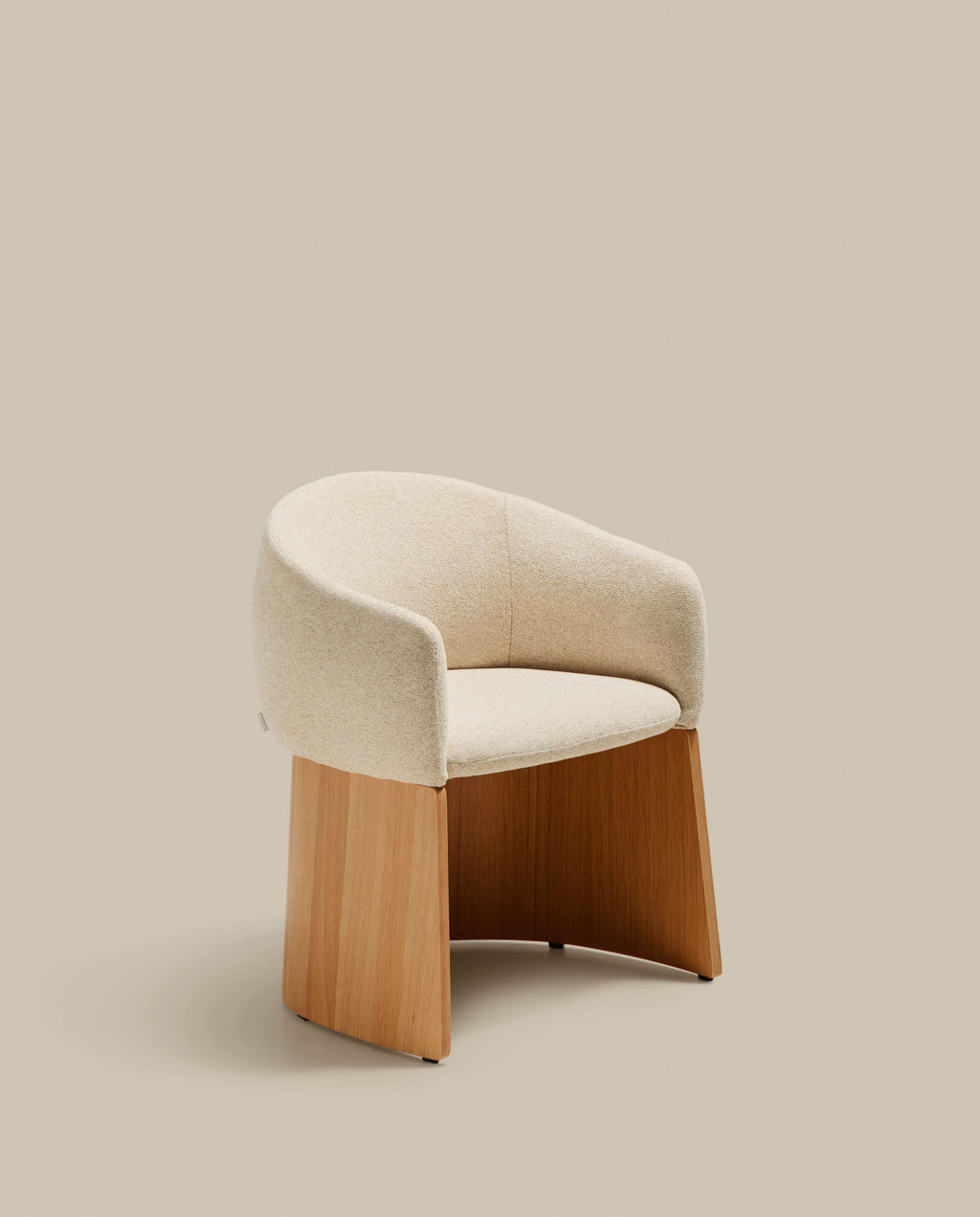 Japandi Stuhl Bosca – Eichenfurnier, Beige – weitere Ansicht