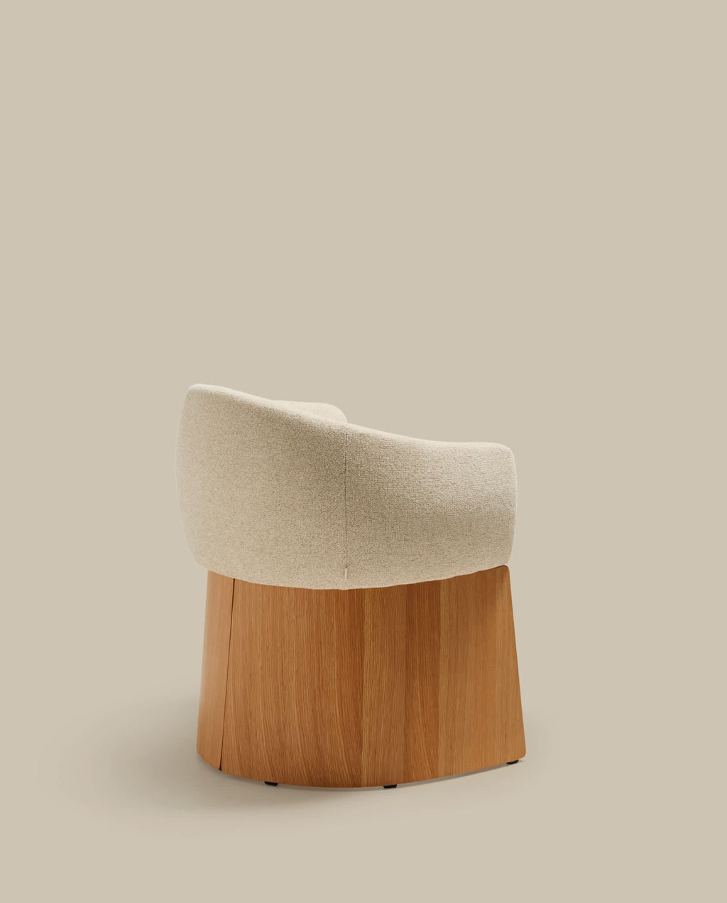 Japandi Stuhl Bosca – Eichenfurnier, Beige – weitere Ansicht