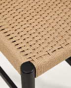 Japandi Barhocker Analy – Eiche, Schwarz, 65 cm – weitere Ansicht