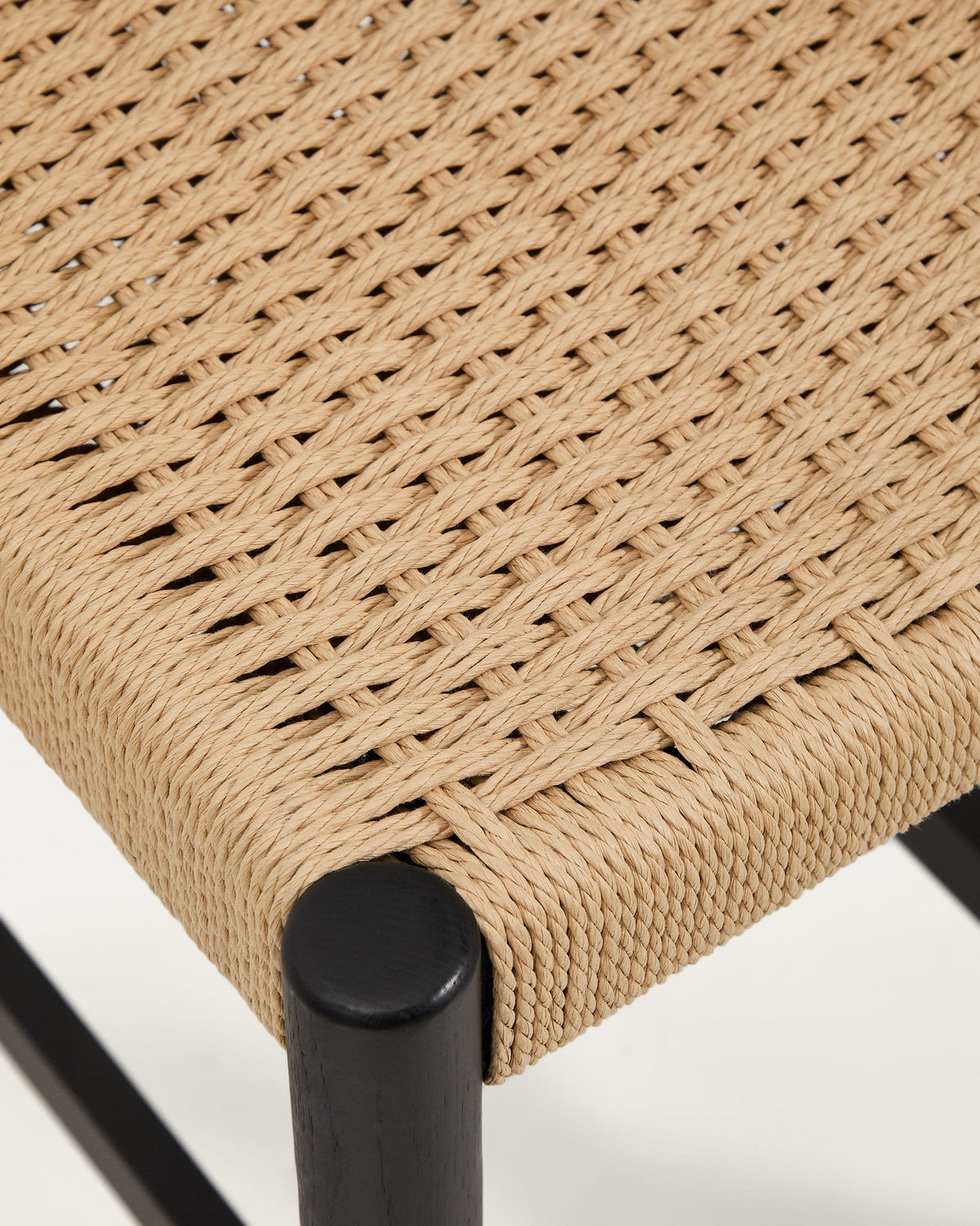 Japandi Barhocker Analy – Eiche, Schwarz, 65 cm – weitere Ansicht