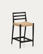 Japandi Barhocker Analy – Eiche, Schwarz, 65 cm – Produktansicht