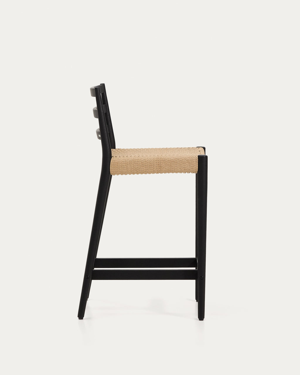 Japandi Barhocker Analy – Eiche, Schwarz, 65 cm – weitere Ansicht