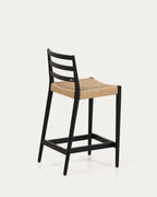 Japandi Barhocker Analy – Eiche, Schwarz, 65 cm – weitere Ansicht