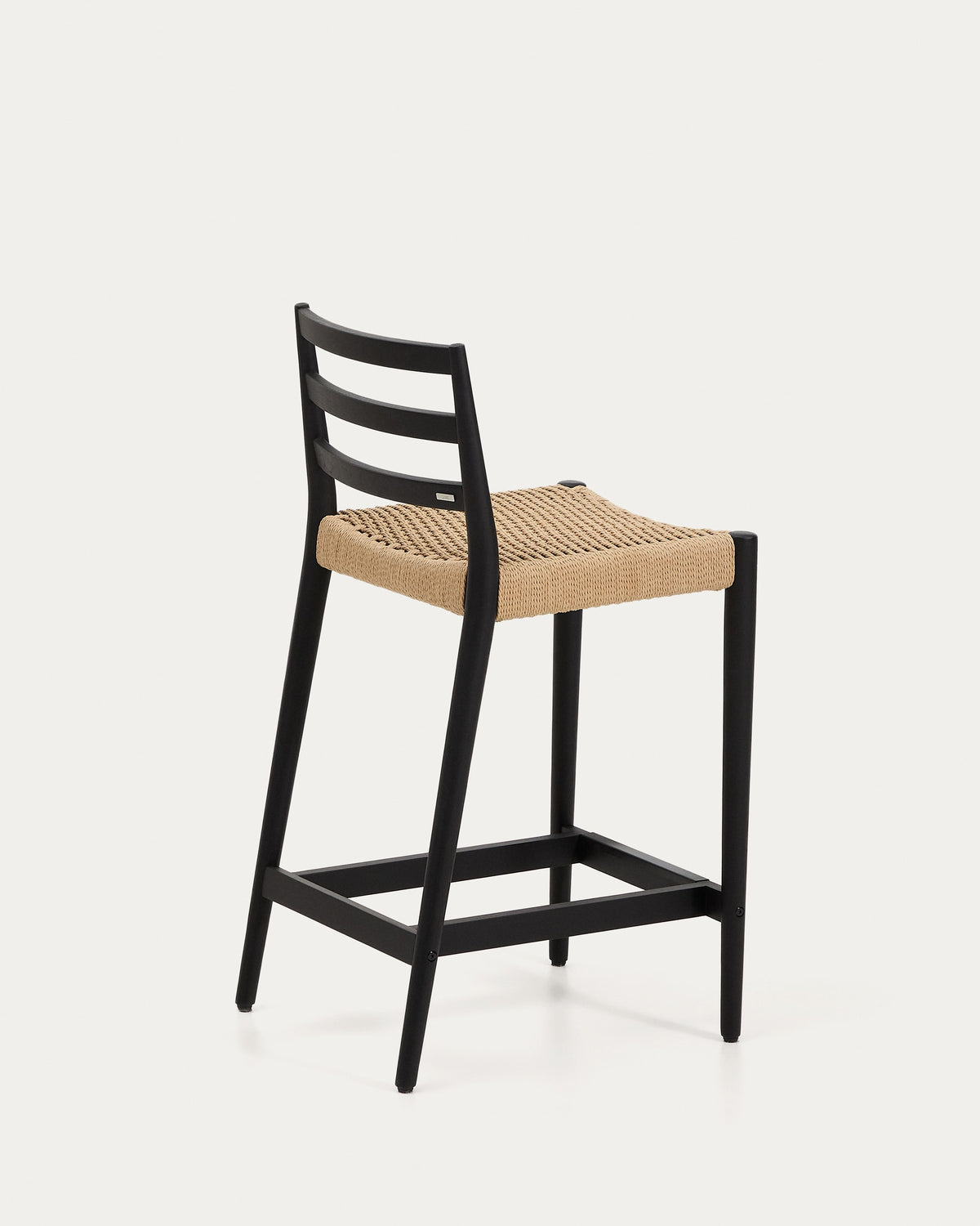 Japandi Barhocker Analy – Eiche, Schwarz, 65 cm – weitere Ansicht